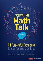 book Activating Math Talk: 11 Purposeful Techniques for Your Elementary Students