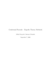 book Conformal fractals - Ergodic Theory Methods