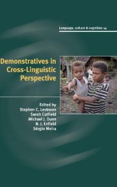 book Demonstratives in Cross-Linguistic Perspective