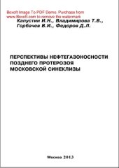 book Перспективы нефтегазоносности позднего протерозоя Московской синеклизы