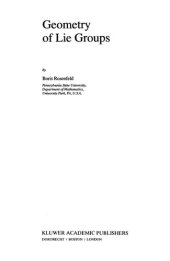 book Geometry of Lie Groups