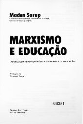 book Marxismo e educação