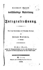 book Leonhard Eulers vollstäntige Anleitung zur Integralrechnung