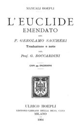 book L'Euclide emendato