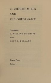 book C. Wright Mills and the power elite