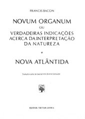 book Novum Organum - Nova Atlantida