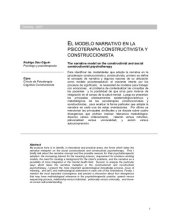 book El modelo narrativo en la psicoterapia constructivista y construccionista