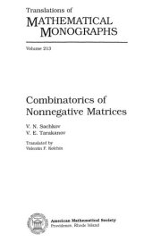 book Combinatorics of Nonnegative Matrices