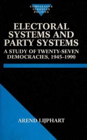 book Electoral systems and party systems : a study of twenty-seven democracies, 1945-1990