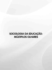 book Sociologia da educação: múltiplos olhares