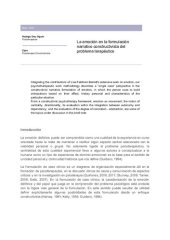 book La emoción en la formulación narrativa constructivista del problema terapéutico