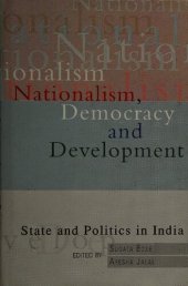 book Nationalism, Democracy, and Development: State and Politics in India