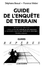 book Guide de l'enquête de terrain : produire et analyser des données ethnographiques