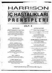 book Harrison İç Hastalıkları Prensipleri 2. Cilt