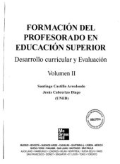 book Formación del profesorado en educación superior. Volumen II: Desarrollo curricular y evaluación