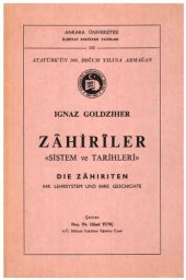 book Zahiriler (Sistem ve Tarihler)