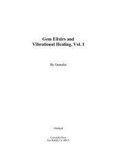 book Gem Elixiers and Vibrational Healing vol I & II