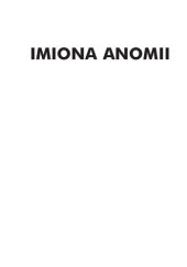 book Imiona anomii.  Literatura wobec doświadczenia stanu wyjątkowego