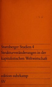 book Strukturveränderungen in der kapitalistischen Weltwirtschaft