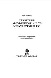 book Türkiye'de Alevi-Bektaşi, Ahi ve Nusayri Zümreleri