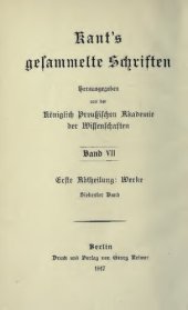 book Werke / Der Streit der Fakultäten ; Anthropologie in pragmatischer Hinsicht