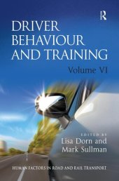 book Driver Behaviour and Training: Volume VI