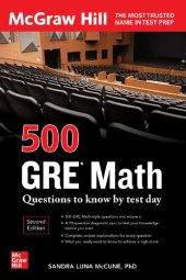 book 500 GRE Math Questions to Know by Test Day