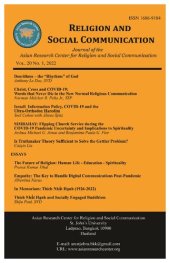 book Religion and Social Communication Vol. 20, No. 1 (2022)