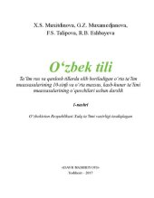 book Oʻzbek tili 10