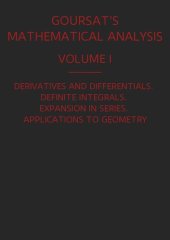 book A Course of Mathematical Analysis, Volume I