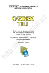 book Oʻzbek tili 3