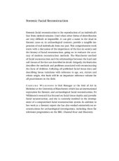 book Forensic facial reconstruction