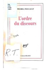 book L'ordre du discours