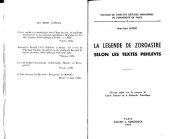 book La légende de Zoroastre selon les textes pehlevis