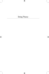 book Doing Theory: Locations, Hierarchies and Disjunctions