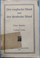 book Der englische Staat und der deutsche Staat. Eine Studie