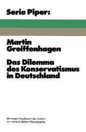 book Das Dilemma des Konservatismus in Deutschland