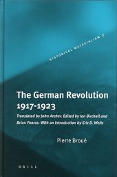 book The German Revolution, 1917-1923