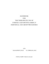 book Handbook for the Therapeutic Use of Lysergic Acid Diethylamide-25: Individual and Group Procedures