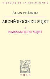 book Archéologie du sujet I: Naissance du sujet