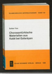 book Chorasantürkische Materialien aus Kalāt bei Esfarāyen