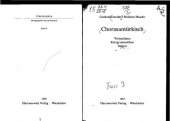 book Chorasantürkisch. Wörterlisten. Kurzgrammatiken. Indices