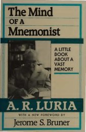 book The Mind of a Mnemonist