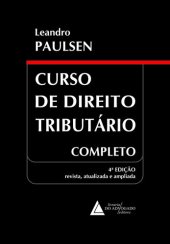 book CURSO DE DIREITO TRIBUTÁRIO COMPLETO - 4ª EDIÇÃO