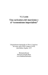 book Una caricatura del marxismo y el "economismo imperialista"