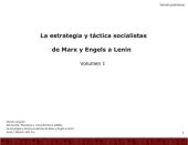 book La estrategia y táctica socialistas de Marx y Engels a Lenin