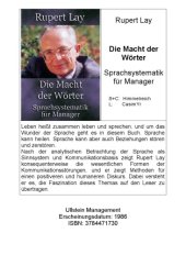 book Die Macht der Wörter. Sprachsystematik für Manager