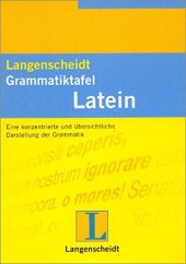 book Langenscheidts Grammatiktafel Latein. Eine konzentrierte und übersichtliche Darstellung der Grammatik