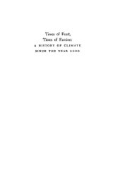 book Times of feast, times of famine: a history of climate since the year 1000