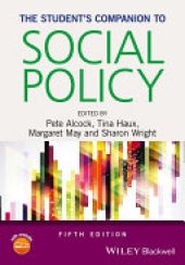 book The Student's Companion to Social Policy